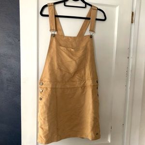 NWT Roxy Suede Overall Miniskirt
